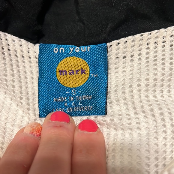 Vintage men’s on your mark windbreaker nylon jacket NWOT - Picture 3 of 4